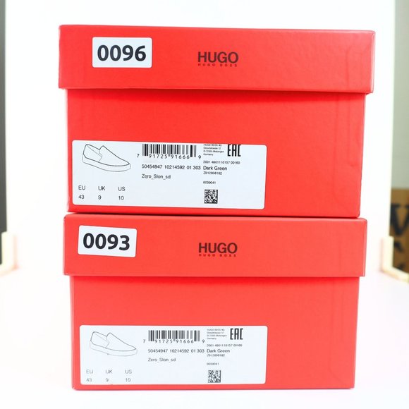 Hugo Boss Men's Zero Slip on Suede Sneakers 10 US Dark Green- 0093, 0096 - Picture 10 of 10